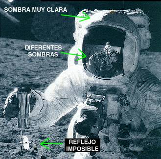 Sombras en el astronauta