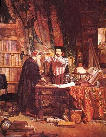 El alquimista, cuadro de sir Williams Fettes Douglas