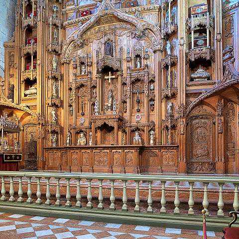 Capilla con los huesos de Santiago en Compostela