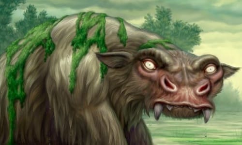 Bunyip, el monstruo australiano 1 Dibujo de Bunyip